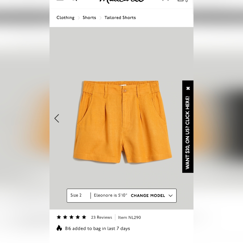 The Neale Short in 100% Linen